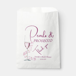 Pearls & Prosecco Brautparty Gastgeschenk Hochzeit Geschenktütchen
