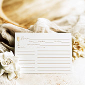 Pearls & Prosecco Brautparty Rezept Karte