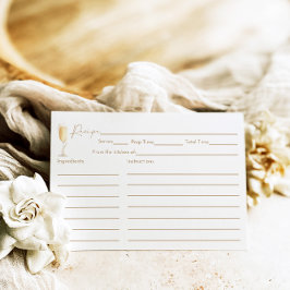 Pearls & Prosecco Brautparty Rezept Karte