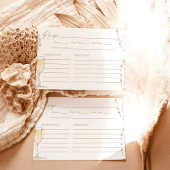 Pearls & Prosecco Brautparty Rezept Karte