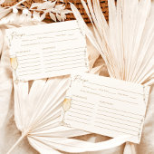 Pearls & Prosecco Brautparty Rezept Karte