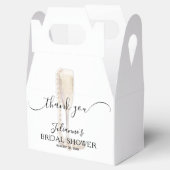 Pearls & Prosecco Brautparty Vielen Dank Geschenkschachtel (Geöffnet)