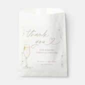 Pearls & Prosecco Brautparty Vielen Dank Geschenktütchen (Vorderseite)