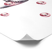 Pearls & Prosecco Brautparty Willkommen Poster (Ecke)