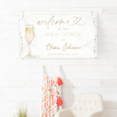 Pearls & Prosecco Bridal Begrüßungszeichen Banner (Insitu)