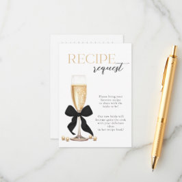 Pearls & Prosecco Bridal Rezept Einschließungskart Begleitkarte