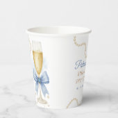 Pearls & Prosecco Bridal Shower Paper Cup Pappbecher (Links)