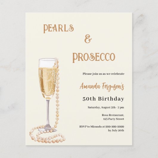 Pearls Prosecco Bubbly Gold (Vorderseite)