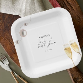 Pearls & Prosecco Champagne Brautparty Pappteller