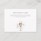 Pearls & Prosecco Custom Brautparty Begleitkarte (Vorderseite)