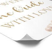 Pearls Prosecco Die Braut mit Liebe duschen Poster (Ecke)