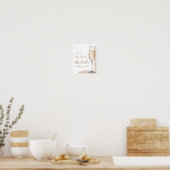 Pearls Prosecco Die Braut mit Liebe duschen Poster (Küche)