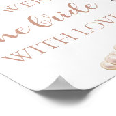 Pearls Prosecco Die Braut mit Liebe duschen Poster (Ecke)