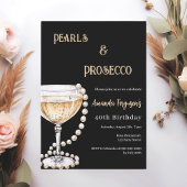 Pearls Prosecco Einladung