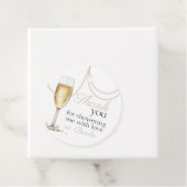 Pearls Prosecco elegantes Brautparty vielen Dank Geschenkanhänger (Beispiel)