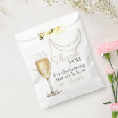 Pearls Prosecco elegantes Brautparty vielen Dank Geschenktütchen (Versiegelt)