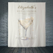 Pearls Prosecco Elfenbein Gold Brautparty Hintergr Wandteppich