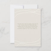 Pearls Prosecco Elvory Elegantes Brunch Brautparty Dankeskarte (Rückseite)