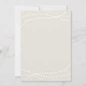 Pearls Prosecco Elvory Elegantes Brunch Brautparty Einladung (Rückseite)