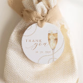Pearls & Prosecco Gold Brautparty Gefälligkeitstag Geschenkanhänger