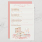 Pearls & Prosecco How Well Do You Know Her Game (Vorne/Hinten)