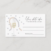 Pearls & Prosecco - Ideen für die Datumsnacht \ Da Begleitkarte (Vorderseite)