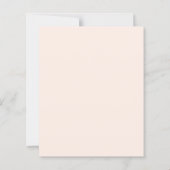 Pearls Prosecco ivory bow birthday invitation (Rückseite)