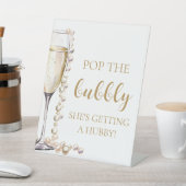 Pearls Prosecco Pop The Bubbly She's Getting Hubby Sockelschild (In SItu)