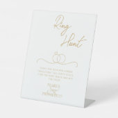 Pearls & Prosecco Ringjagd Brautparty Sockelschild (Vorderseite)