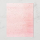 Pearls Prosecco rosa Bridal Einladung (Rückseite)