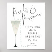 Pearls Prosecco schätzt, wie viele Brautparty-Spie Poster (Vorne)