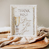 Pearls & Prosecco Themed Gefälligkeitsunterschrift Poster