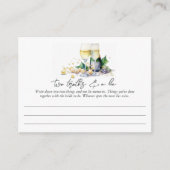 Pearls & Prosecco "Two Truths & a Lie" Bridal Game Begleitkarte (Vorderseite)