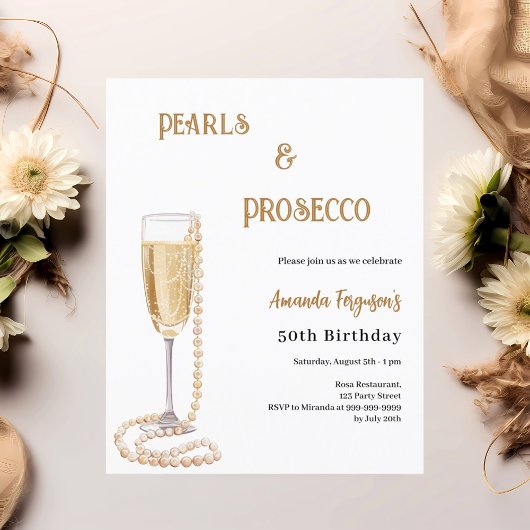 Pearls Prosecco zum Geburtstag