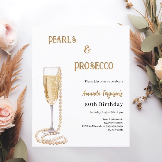 Pearls Prosecco zum Geburtstag