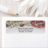 Pearls & Red Valentine Liebe Jewels Einladung (Insitu)