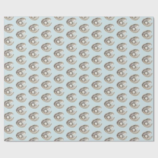 Pearls Shell Birthday  Geschenkpapier (Flach)