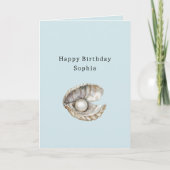 Pearls Shell Birthday Karte (Vorderseite)