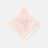 Pearls Shine Peach Serviette (Ecke)