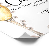 Pearls und Prosecco Advice Brautparty Poster (Ecke)