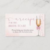 Pearls und Prosecco-Brautparty Begleitkarte (Vorderseite)