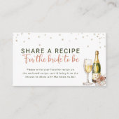 Pearls und Prosecco-Brautparty Begleitkarte (Vorderseite)