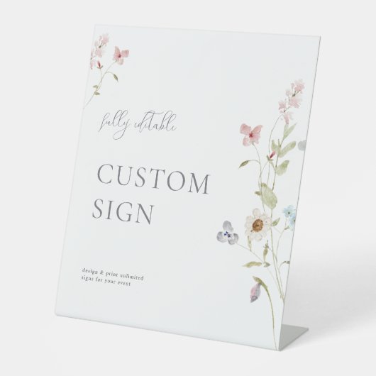 Pearls und Prosecco Brautparty Custom Sign Sockelschild (Vorderseite)