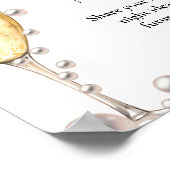 Pearls und Prosecco Brautparty Datum Ideen Untersc Poster (Ecke)