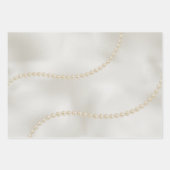 Pearls White Luxe Geschenkpapier Set (Vorderseite 3)