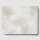 Pearls White Luxe Wedding Gästebuch (Rückseite)