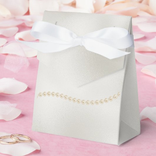 Pearls White Luxe Wedding Geschenkschachtel (Hochzeit)