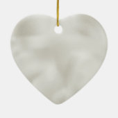 Pearls White Luxe Wedding Keramik Ornament (Hinten)
