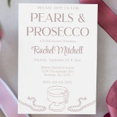 Pearlss & Prosecco Pink Bridal / Lebie Dusche Einladung