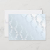 Pearly Blue Damask UAWG Einladung (Rückseite)